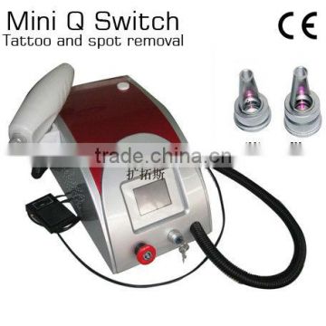 2013 Newest Portable mini q switch tattoo spot removal 1064nm 532nm laser