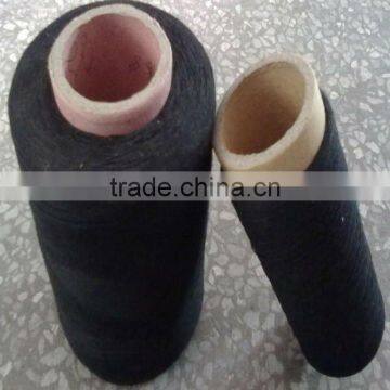 recycled cheap black high quality cotton yarn