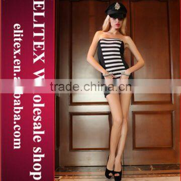 2015 Wholesale adult lingerie cosplay lady's police woman costume
