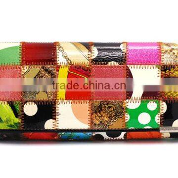 Original Creative Patchwork Contract Collor Wallet/Purse (BHW003-1)