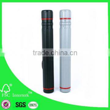 Expandable plastic tube poster tube document tube