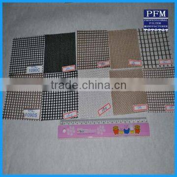 high temp 4*4mm teflon mesh conveyor belt with bull nose joint film edging