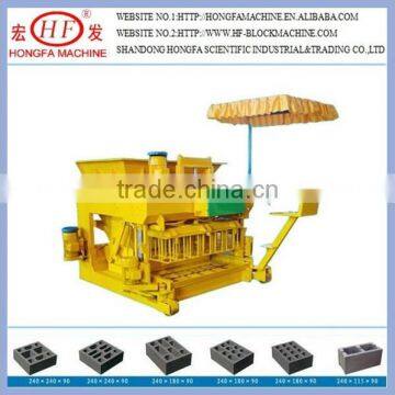 Panama JMQ-6A mobile brick making machine,china famous brand Hongfa brick machinery,egg laying block machine