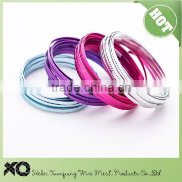 jewelry making colored Flat Aluminium Craft Wire