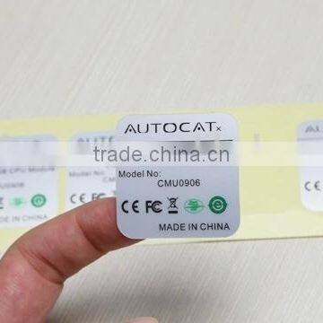 china factory decorative self adhesive label