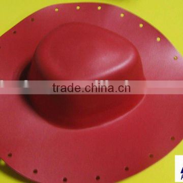 eva foam hat in cute red color for cowboy