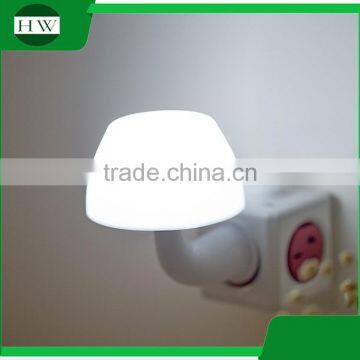 children plastic mini cartoon mushroom electric plug socket led sensor day night lamp light