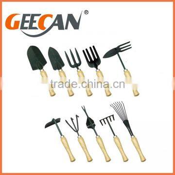 Best Quality garden tool new design wood handle metal head garden tool set