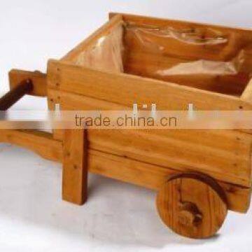 Garden Tool wood wheel barrow hay cart