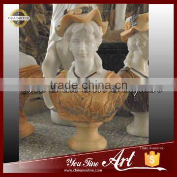 Elegant Marble Female Bust Statue For Sale