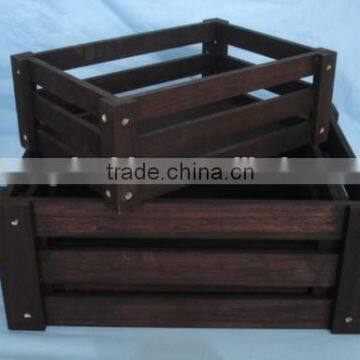 Hot Selling Natural Handmade Wooden Fruit Crates for Sale photo-2