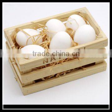 Trade assurance high quality rustic pine cheap wood storage box wooden egg crates wholesale