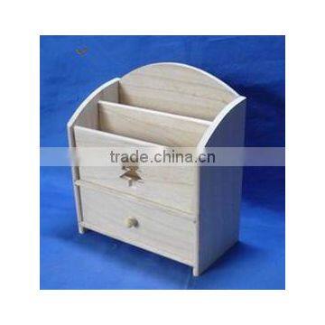 High Quality Unfinished Wooden Office File Rack Wholesale photo-5