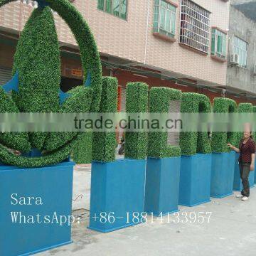 SJ48745 artificial grass fence decorative hedge garden foliage barrier fence