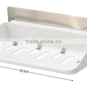 Wholesale Stock Multifunction Kitchen Bathroom No Mark Sticky 3 in 1 Plastic Storage Rack photo-4