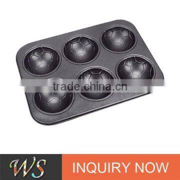 Soccer Shape Non-stick Carbon Steel Muffin Maker