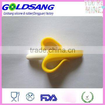 BPA Free Banana Silicone Teether Toothbrush photo-3
