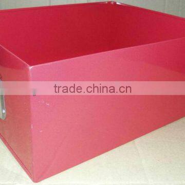 Red filing box Storage box