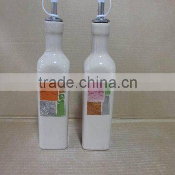 Kitchenware 2pcs Ceramic Oil & Vinegar Bottle Set photo-1