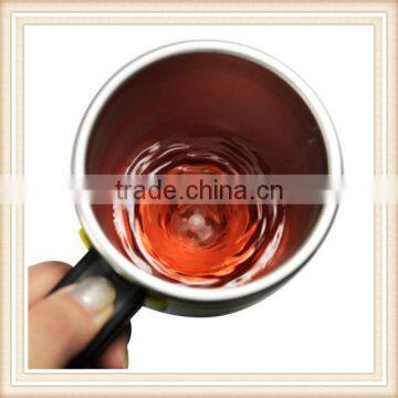 Stainless Lazy Self Stirring Mug Auto Mixing Tea Coffee Cup Home Gifts Yellow photo-6
