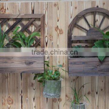 Outdoor Wood Garden Flower Pot Shelf photo-3
