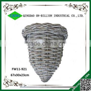 Willow Wicker Hanging Flower Baskets for Decoration photo-4