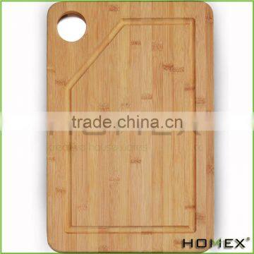 Bamboo cutting board with hole chopping block Homex_BSCI Factory