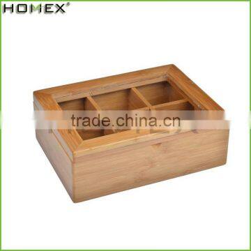 China Custom Bamboo Tea Box/Homex_Factory