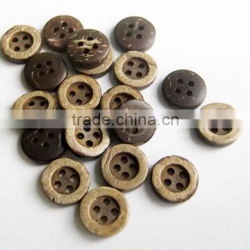 Round Coconut Button/ Coconut Shell Button, Handmade and Fashionable photo-2