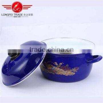 Quality Guarantee Enamel Kitchenware Decal Cookware / Cooking Pot With Mirror Face photo-5