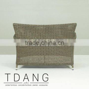Manning Wicker Sofa - Rattan Patio Furniture Garden Bench. photo-3