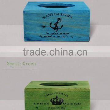 High-end vintage wooden car tissue pumping toilet paper cassette toilet tissue box Continental