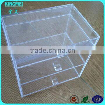 Pop Clear Acrylic Cosmetic Jewelry Display Organizer Box With 7 Drawers& Top Lid photo-3