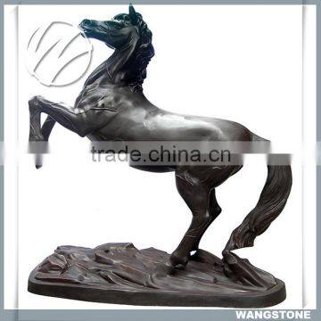 Outdoor landscape decor life size antique bronze horse statue