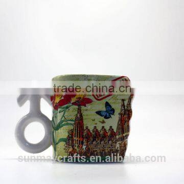Oem Hot Sale Spain Barcelona Souvenir Ceramic Cup for Sale photo-2