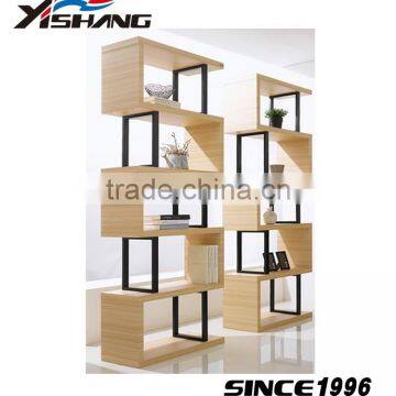 folding wall wooden printing book/children book shelf