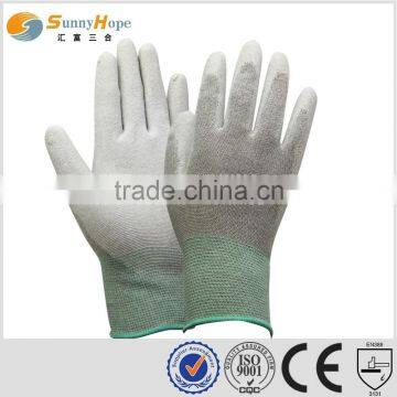 sunnyhope grey low price pu coated hand gloves