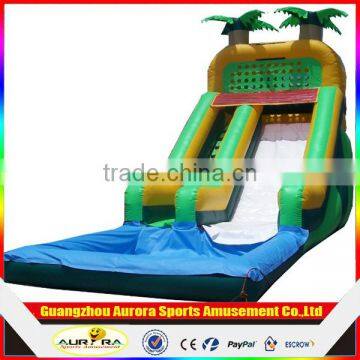 Strong and durable outdoor inflatable swimming pool slide for kids water play