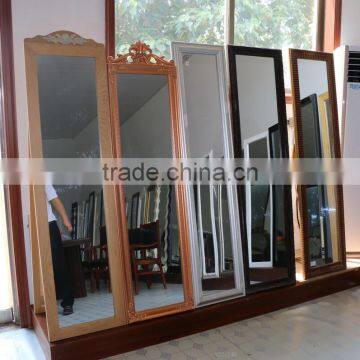 Vintage French Style Fir Wood Carving Mirror Frame, French Wooden Mirror, Wood Carving Mirror Frame photo-2