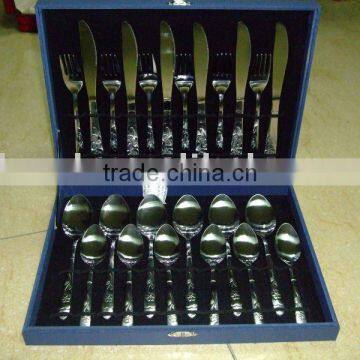 High quality stainless steel spoon set in gift box