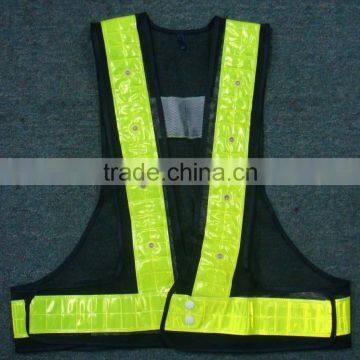 Reflective Led Lighted Flashing Police Safety Vest With Velcro EN471 High Visibility photo-3