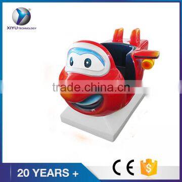 Hot sale of fiberglass kiddie ride video game machine coin operated swing machine for sale