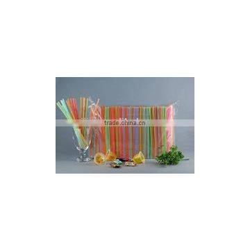 Flexible colorful Drinking straws 240*5mm