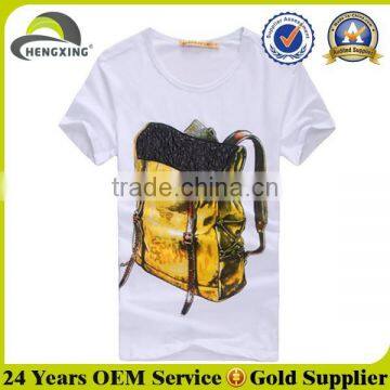 High Quality Custom Print 95% Cotton 5% Elastane T Shirt