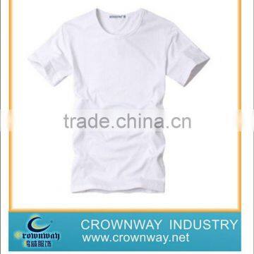 100% plain white organic cotton t-shirts