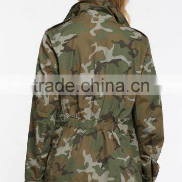 Latest Fashion Girls Classic Camouflage Jacket photo-5