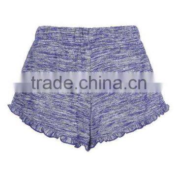 MGOO Newest Hot Sexy Girls Short Pants Angled Hemlines With Ruffle Trim Women Sport Wear Running Shorts photo-5