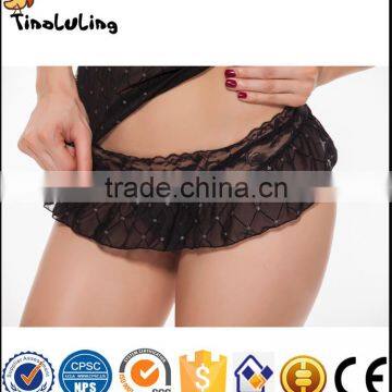 High Quality Hot Selling Women Dress Black Woman Sexy Transparent Lingerie Manufacture photo-3