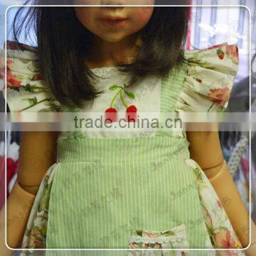 2017 Latest Floral Wholesale Apron Styling Girls Ddress