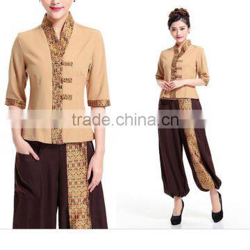 Fashion Uniform Design Working Uniform Wholesale Custom Thai Spa Uniform photo-2
